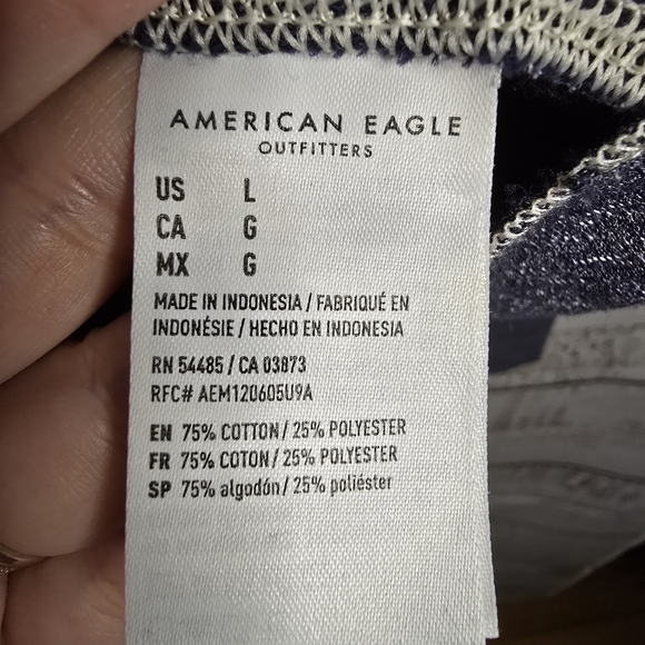 AE Super Soft Long-Sleeve Duofold Henley Thermal T-Shirt Mens Size Large - Picture 5 of 5